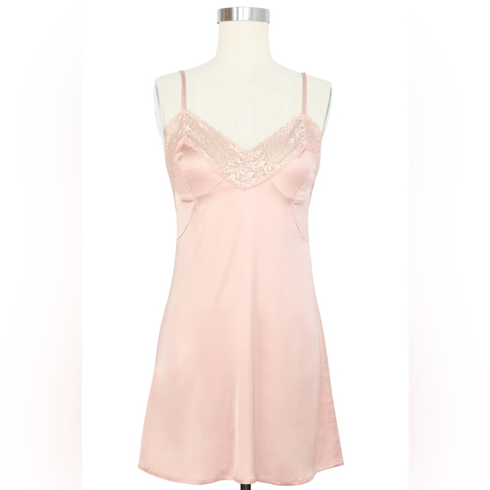Trashy diva VINTAGE SLIP DRESS - PEACH - PEACH BOUDOIR size medium